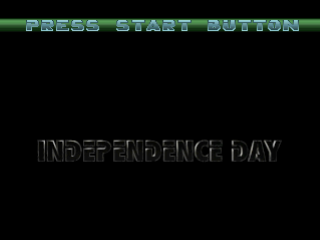 Independence Day title screen for Playstation